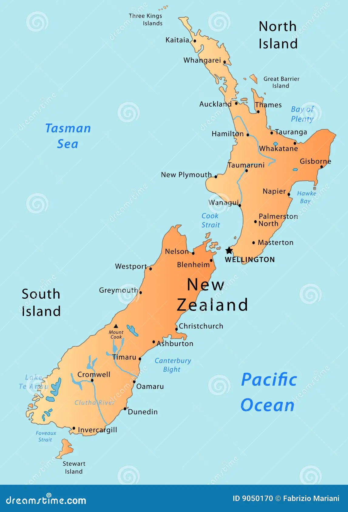 New Zealand Political Map